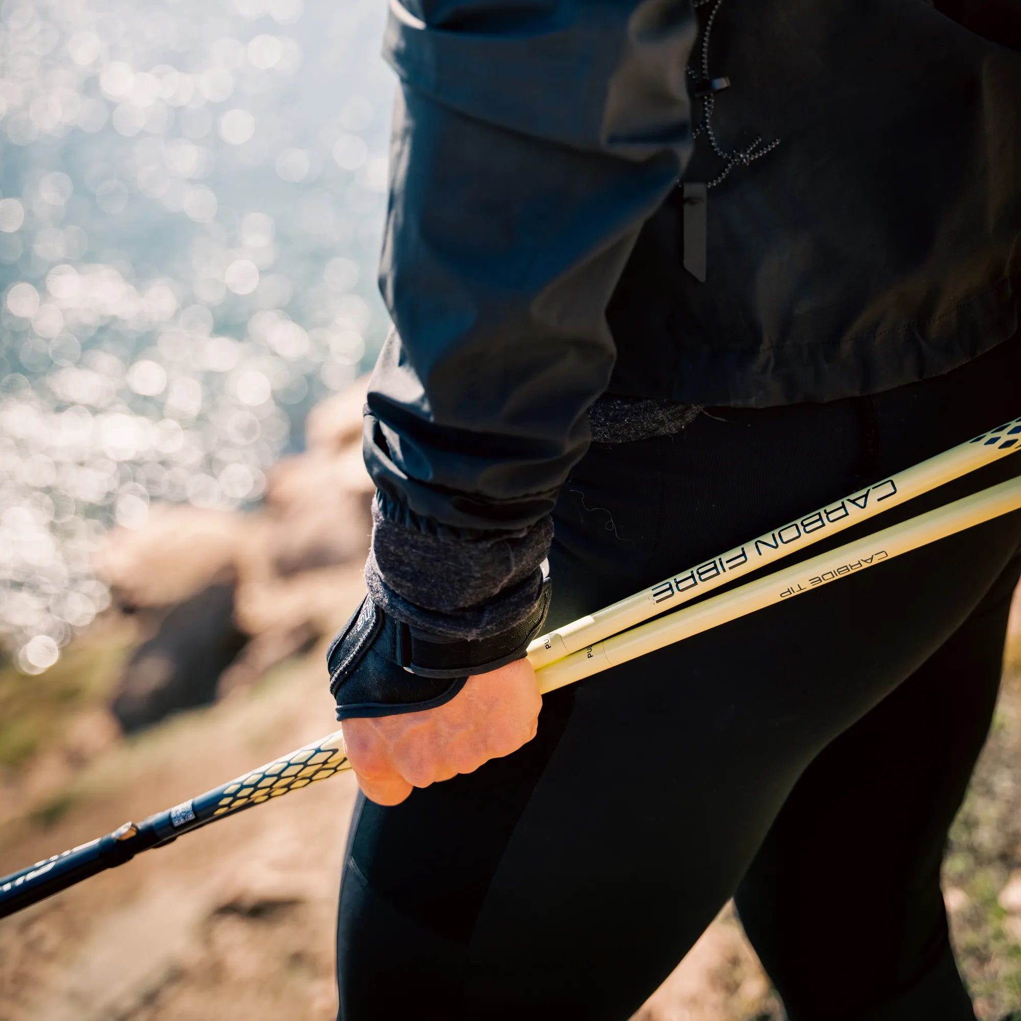 Running poles carbon z fixed 115 cm