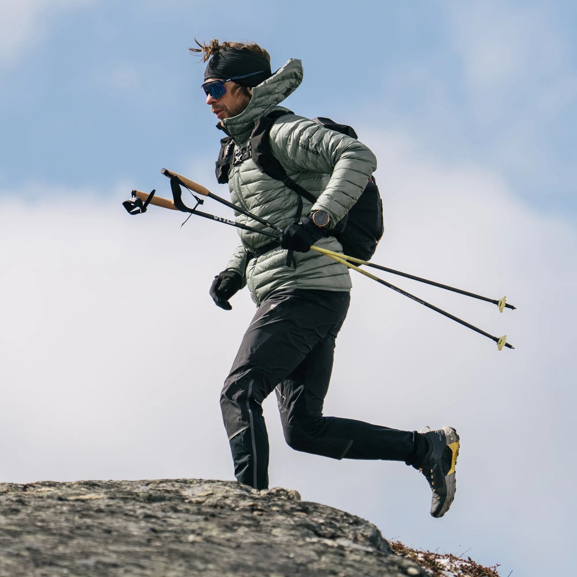 Running poles carbon z fixed 115 cm