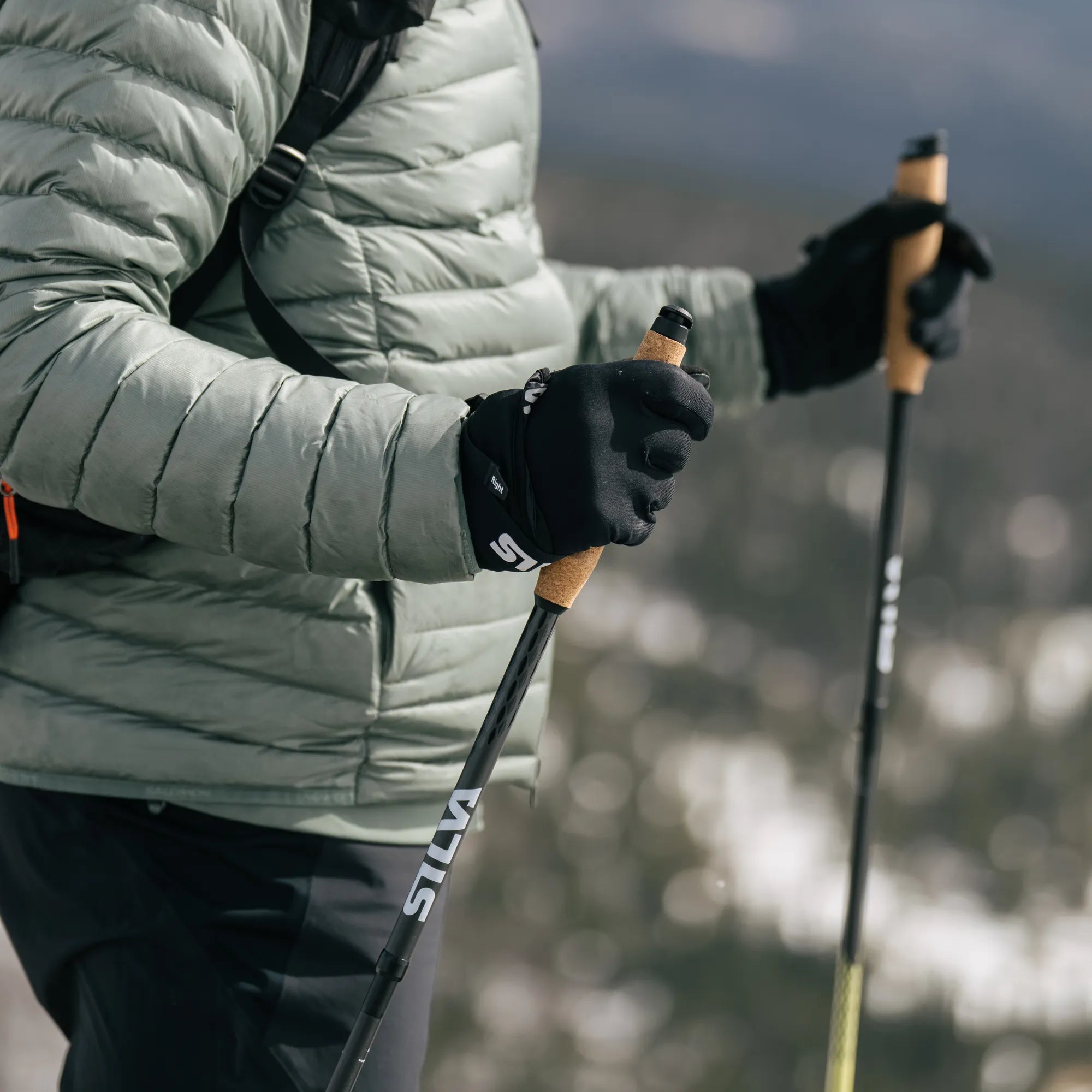 Running poles carbon z fixed 115 cm